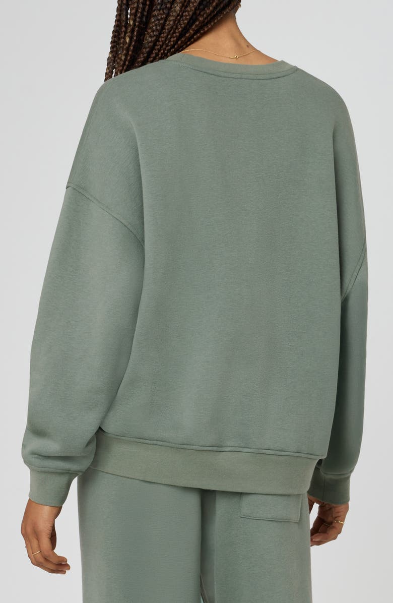 Florence by Mills Cozy Crush Oversize Sweatshirt, Alternate, color, Laurel Wreath