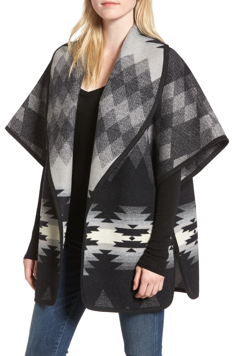 Pendleton Reversible Curve Cape, Main, color,