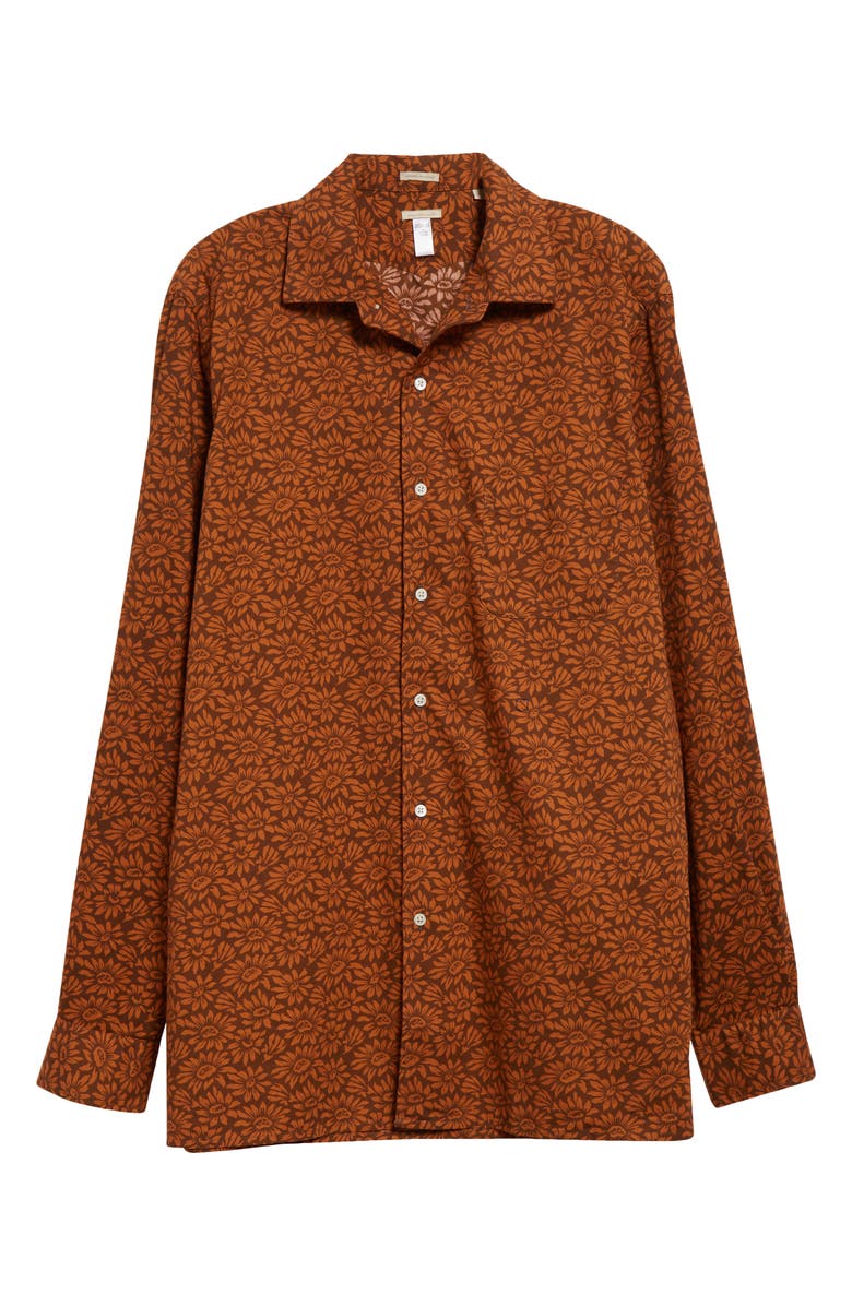 Massimo Alba Bowles Floral Print Cotton Button-Up Shirt, Alternate, color,