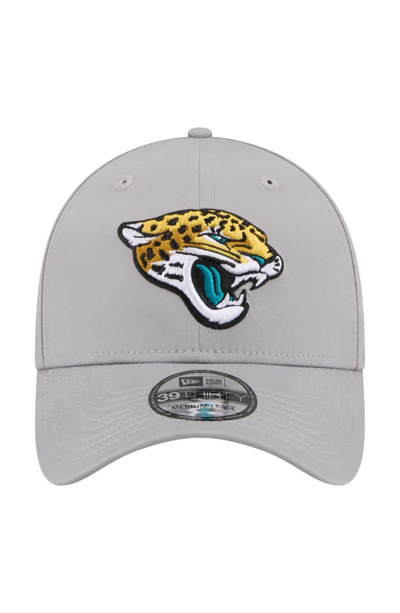 New Era Men's New Era Gray Jacksonville Jaguars Perforated 39THIRTY Flex Hat, Alternate, color, Gray