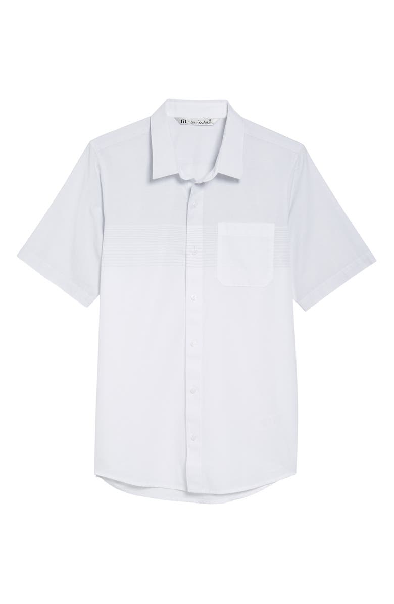 TravisMathew Travis Mathew Charlie Pinstripe Woven Shirt, Alternate, color, 