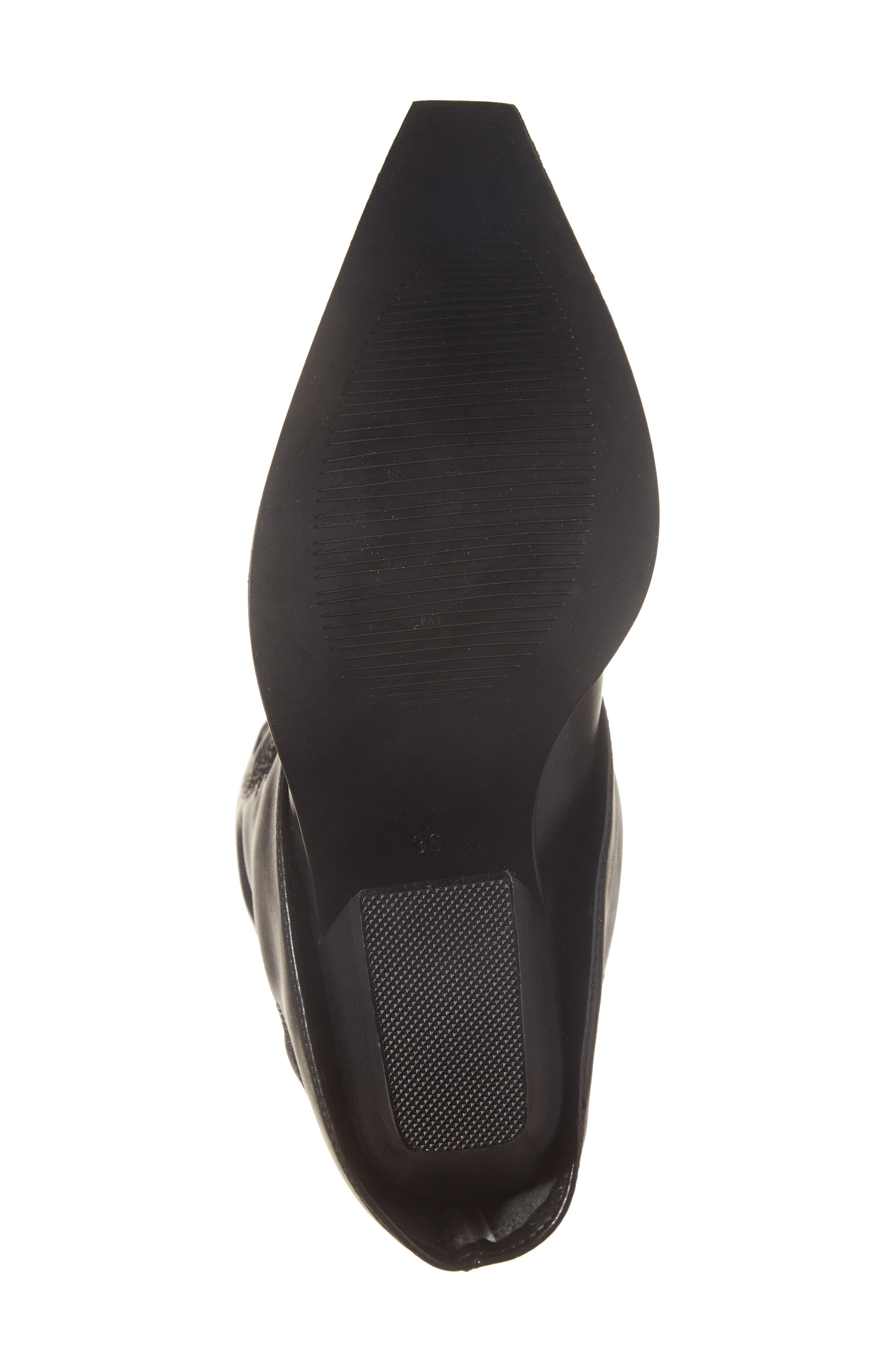 AZALEA WANG Portabella Foldover Shaft Pointed Toe Bootie, Alternate, color, 