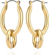 Vince Camuto Two-Tone Link Hoop Earrings