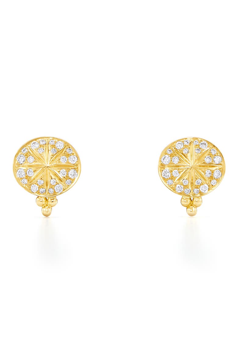 Celestial Sorcerer Diamond Stud Earrings, Main, color, YELLOW GOLD