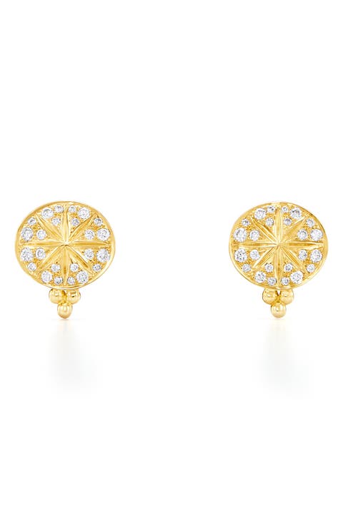 Celestial Sorcerer Diamond Stud Earrings