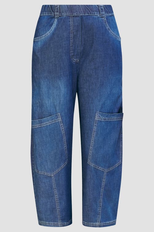 ALEMBIKA ALEMBIKA DENIM CAPRI WITH KNEE PATCH POCKET DETAIL