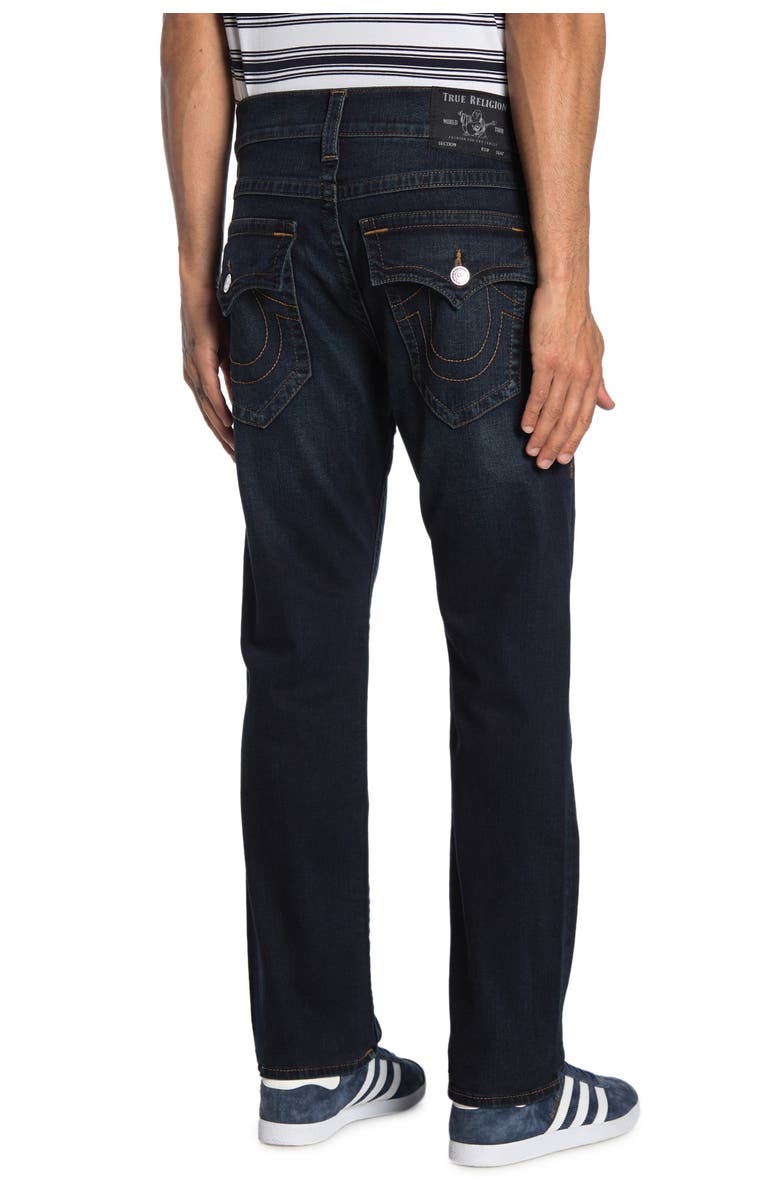 True Religion Ricky Flap Pocket Relaxed Straight Jeans, Alternate, color, Ggjd Last