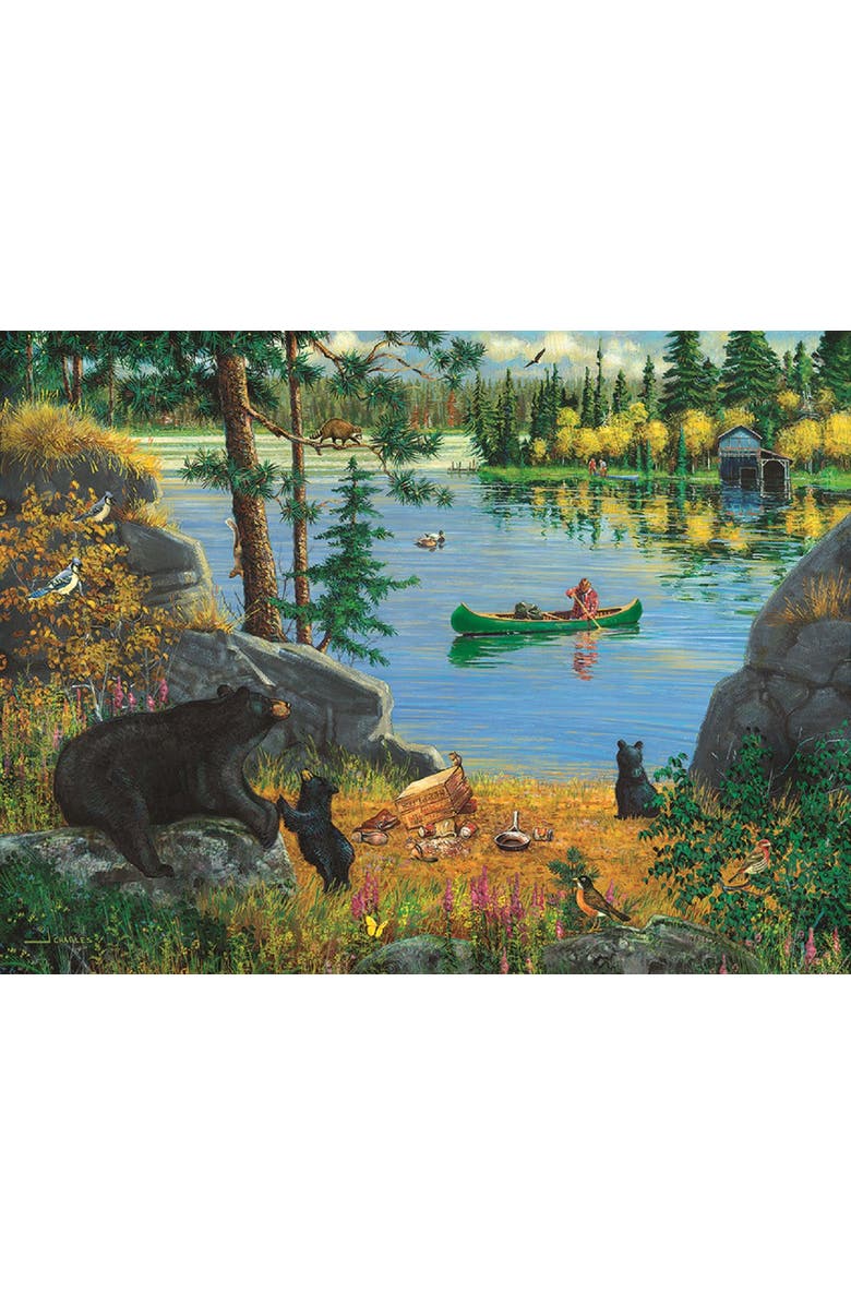Sunsout Bear Family Picnic 500 piece Jigsaw Puzzle for Adults, Alternate, color, Multicolor