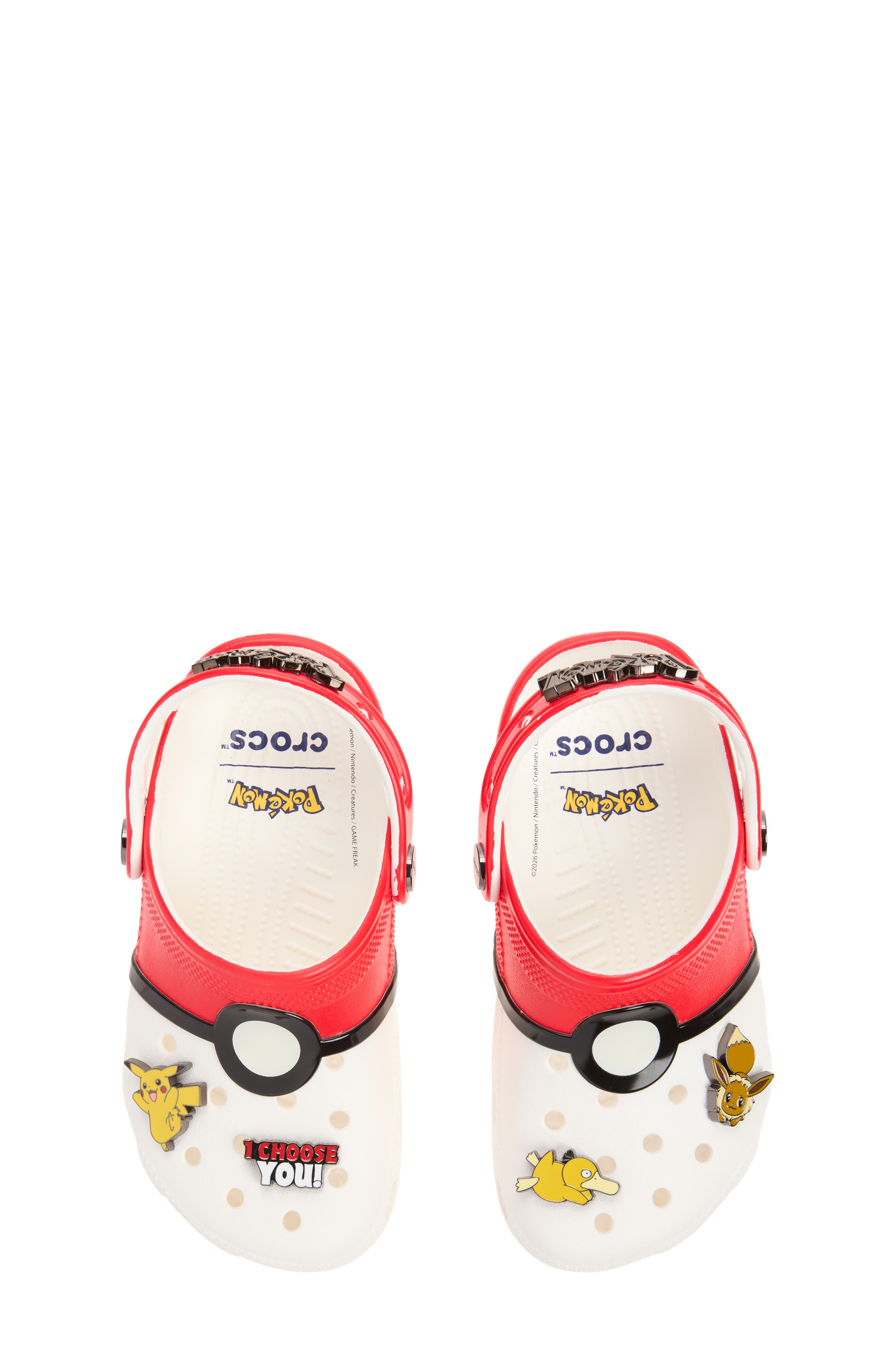 Kids' Pokémon Poké Ball Classic Clog, Alternate, color, RED MULTI