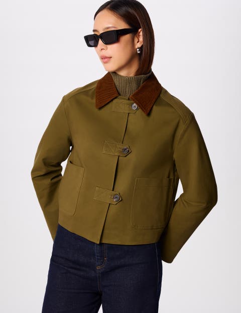 Corduroy Collar Jacket