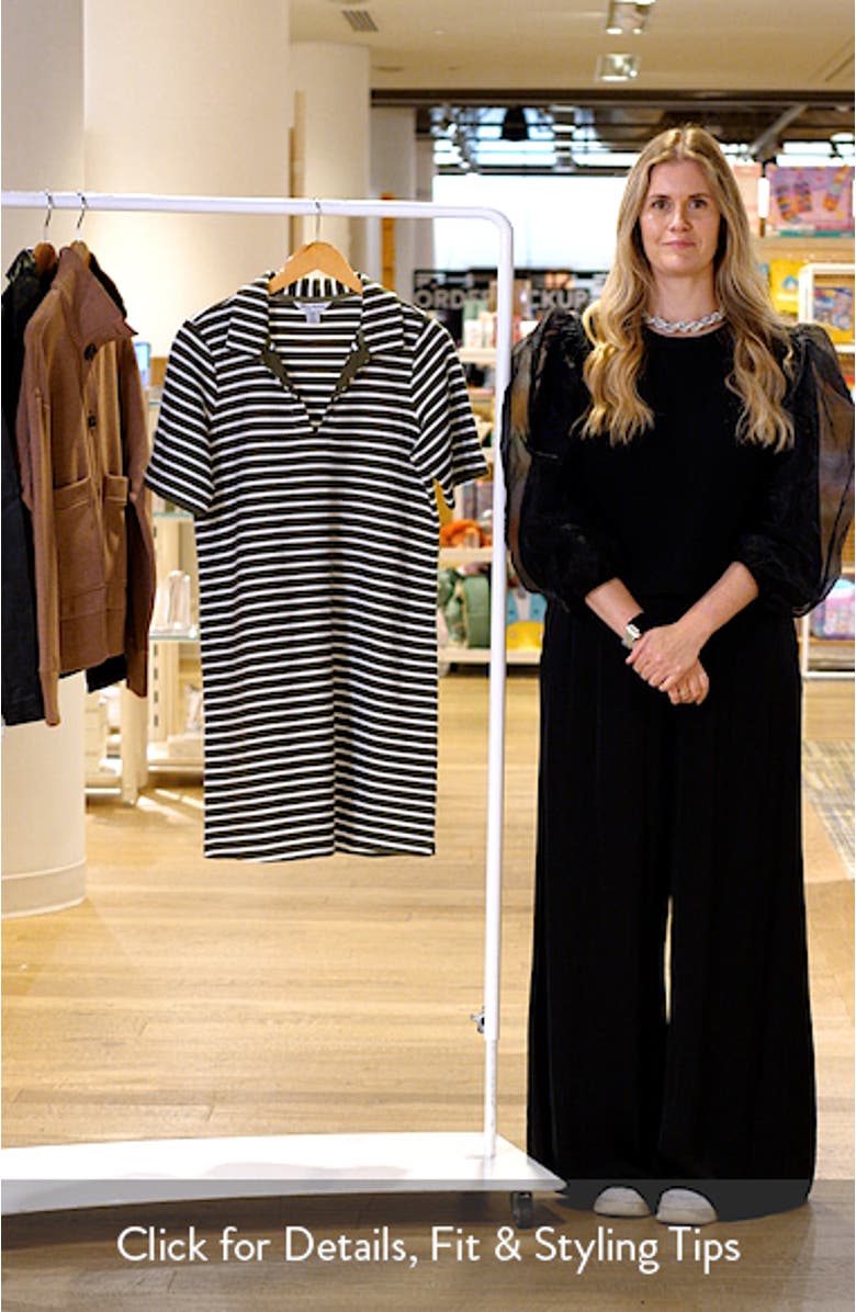 Waterfront View Stripe Polo Dress, sales video thumbnail