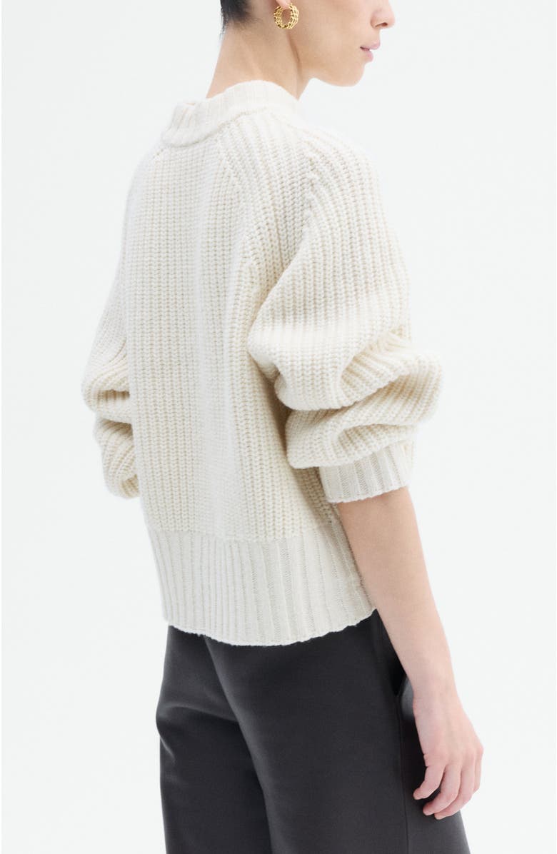 CO Wool Blend Cropped Sweater, Alternate, color, Ivory