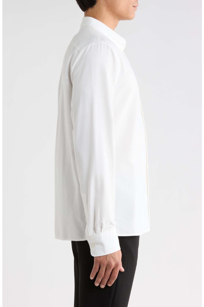 Oxford Long Sleeve Button Down Shirt, Alternate, color, OFF WHITE