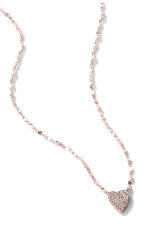 Lana 14k Gold Small Diamond Heart Pendant Necklace In Gold