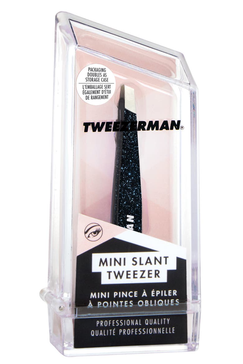 Dusted Onyx Mini Slant Tweezer, Alternate, color, DUSTED ONYX