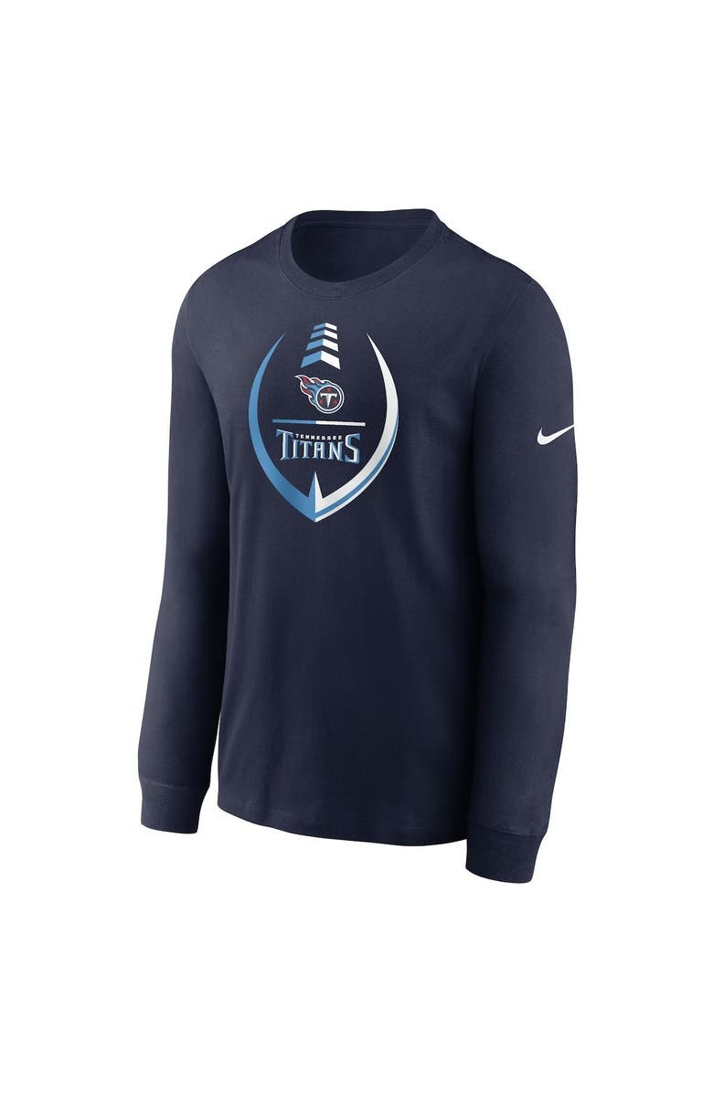 Nike Men's Nike Navy Tennessee Titans Icon Legend Logo Performance Long Sleeve T-Shirt, Alternate, color,
