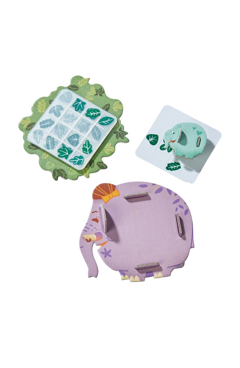 HABA Eager Elephants - Beginner Tile Placement Game for Ages 4+, Alternate, color, Yellow Multi