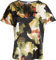 Anne Klein Abstract Print Short Sleeve Top