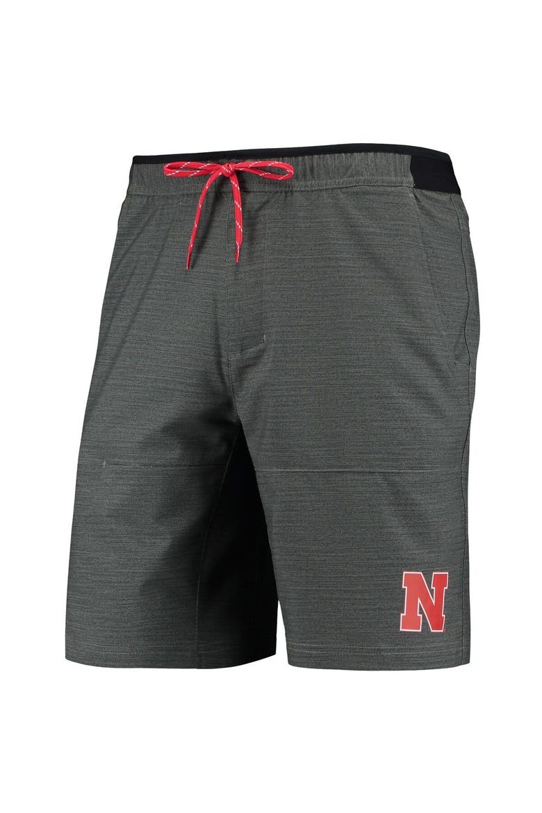 Men's Columbia Gray Nebraska Huskers Twisted Creek Omni-Shield Shorts, Alternate, color, Gray