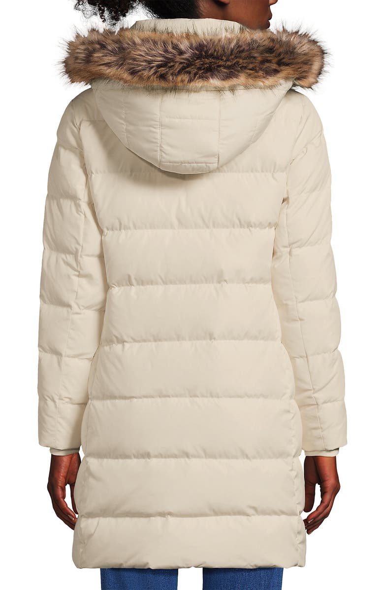 Lands' End Down Winter Coat, Alternate, color, Ivory Pearl