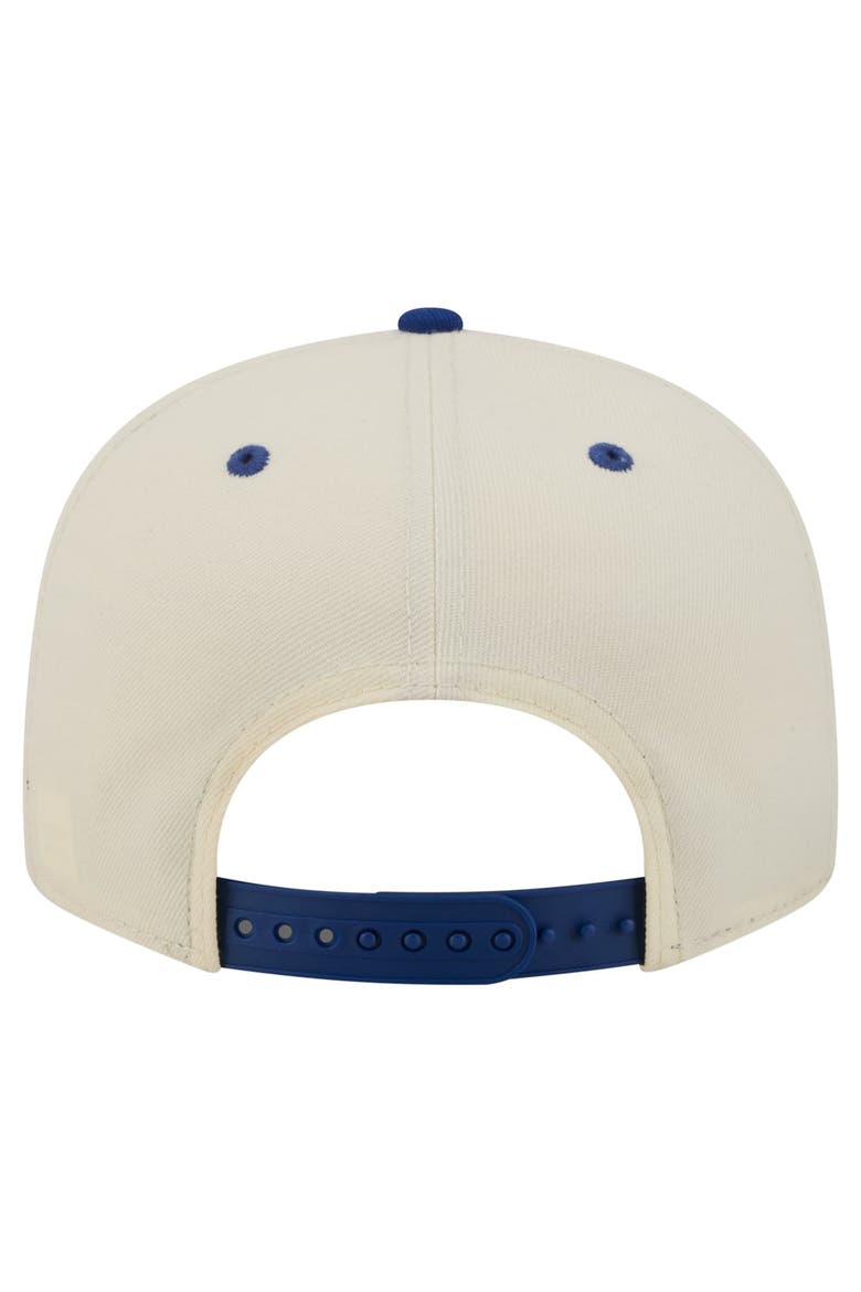 Men's New Era Cream Chicago Cubs Oversized Slogan 9FIFTY Snapback Hat, Alternate, color, Cream