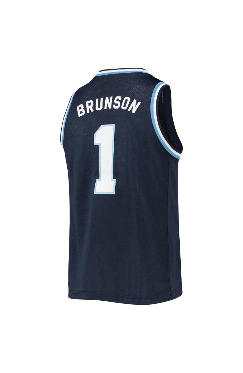 Retro Brand Men's Original Retro Brand Jalen Brunson Navy Villanova Wildcats Alumni Commemorative Classic Basketball Jersey, Alternate, color, 