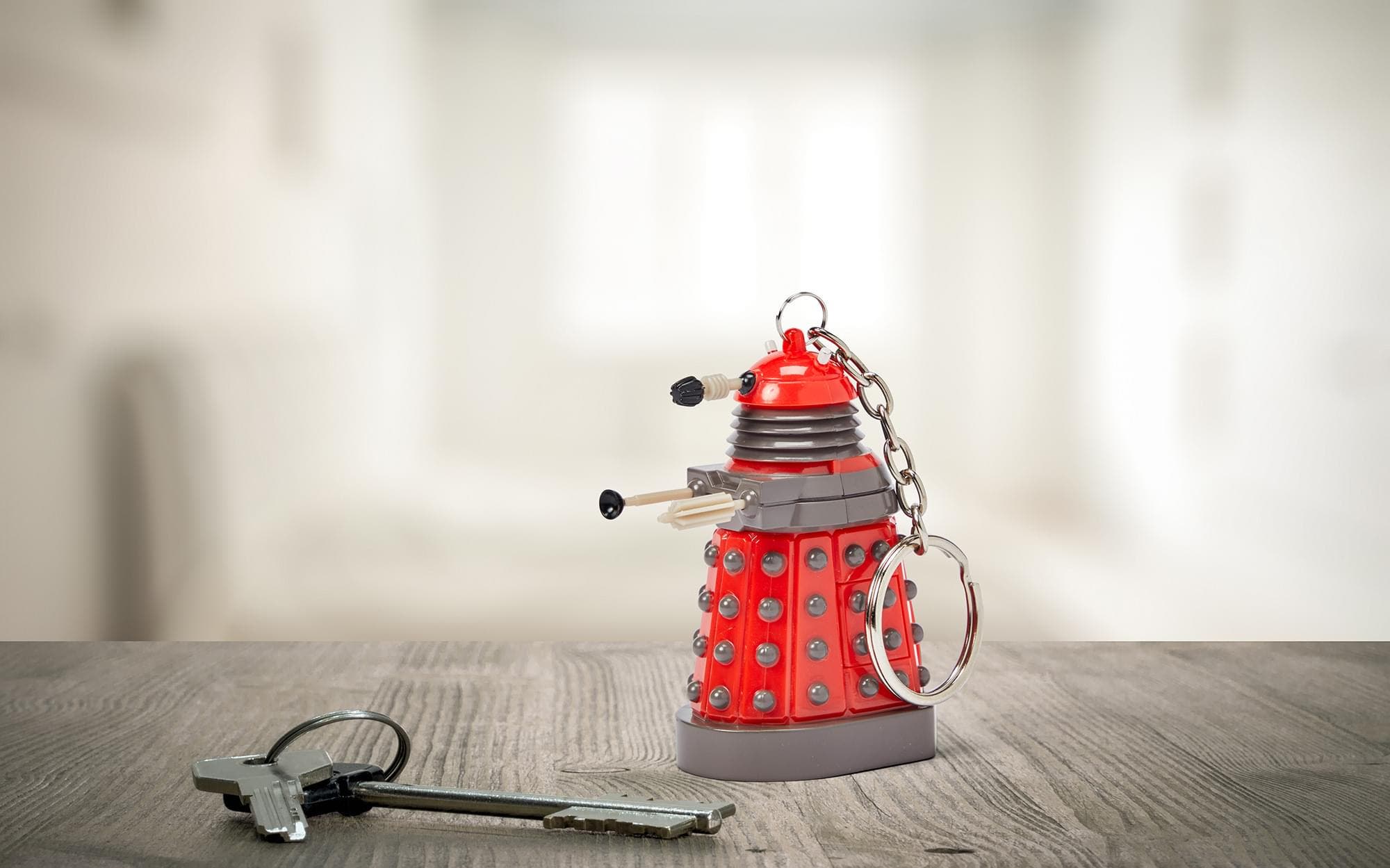 Toynk Doctor Who Red Dalek Keychain Flashlight, Alternate, color, Red
