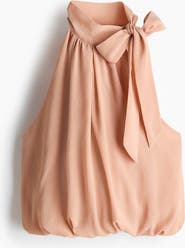 H&M Sleeveless Bubble-hem Top
