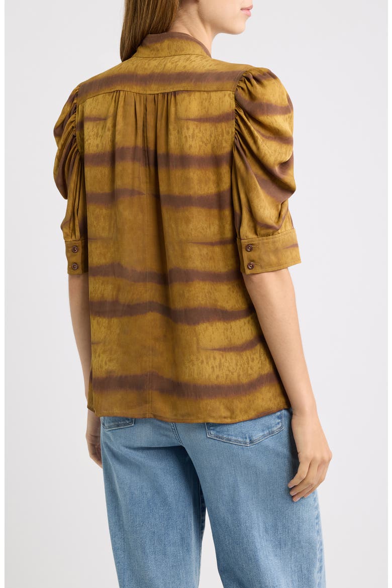 The Gillian Silk Top, Alternate, color, LIGHT TIGER MULTI