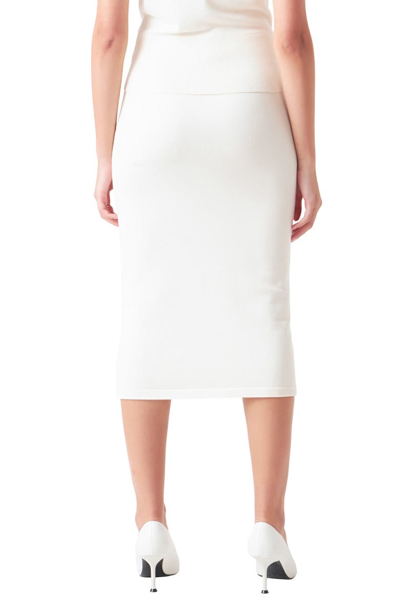Endless Rose Midi Pencil Skirt, Alternate, color, Ivory