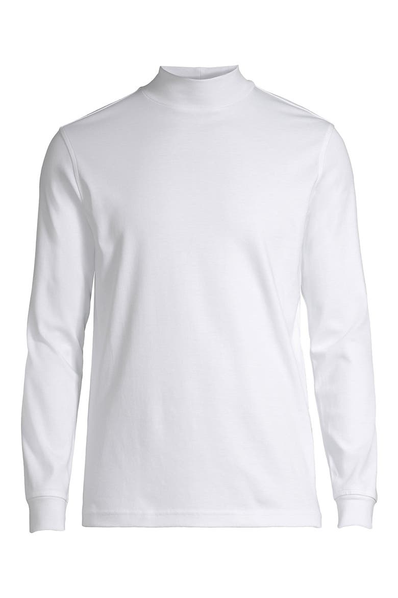Cotton Supima Mock Turtleneck, Alternate, color, White