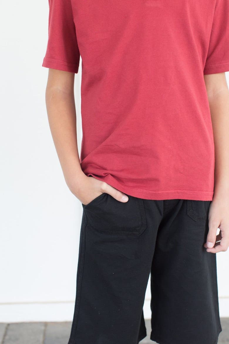 Cotton Jersey Shorts UPF 50+ Soft 3-Pocket, Alternate, color, Dark Navy