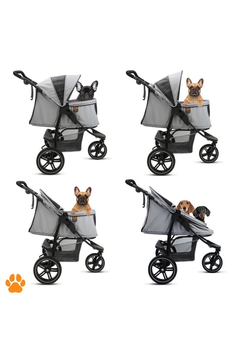 Cooper Pet 3 Wheeler Stroller, 33 Pound Capacity, Alternate, color, Gray