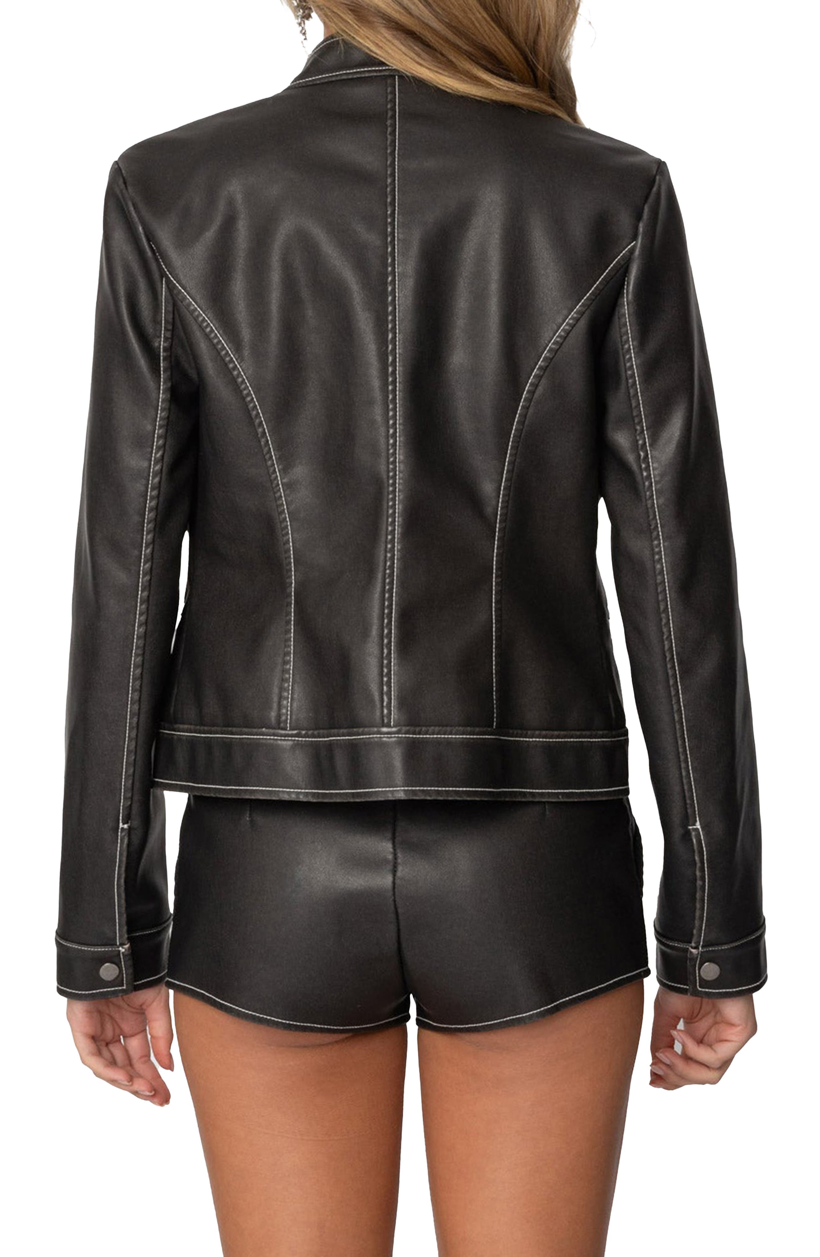 Roxie Faux Leather Jacket - image 2