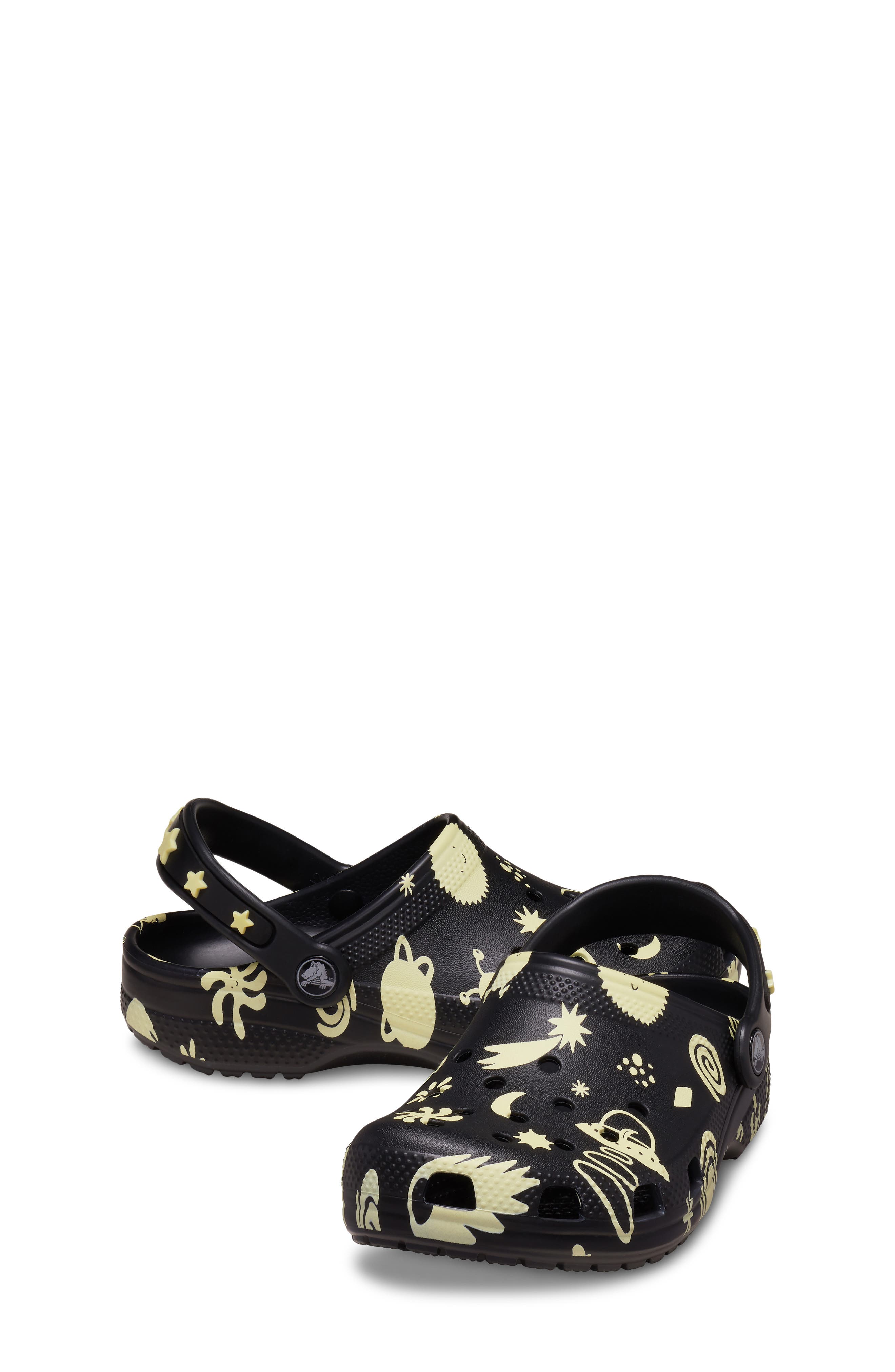 CROCS Kids' Classic Glow in the Dark Clog, Alternate, color, 