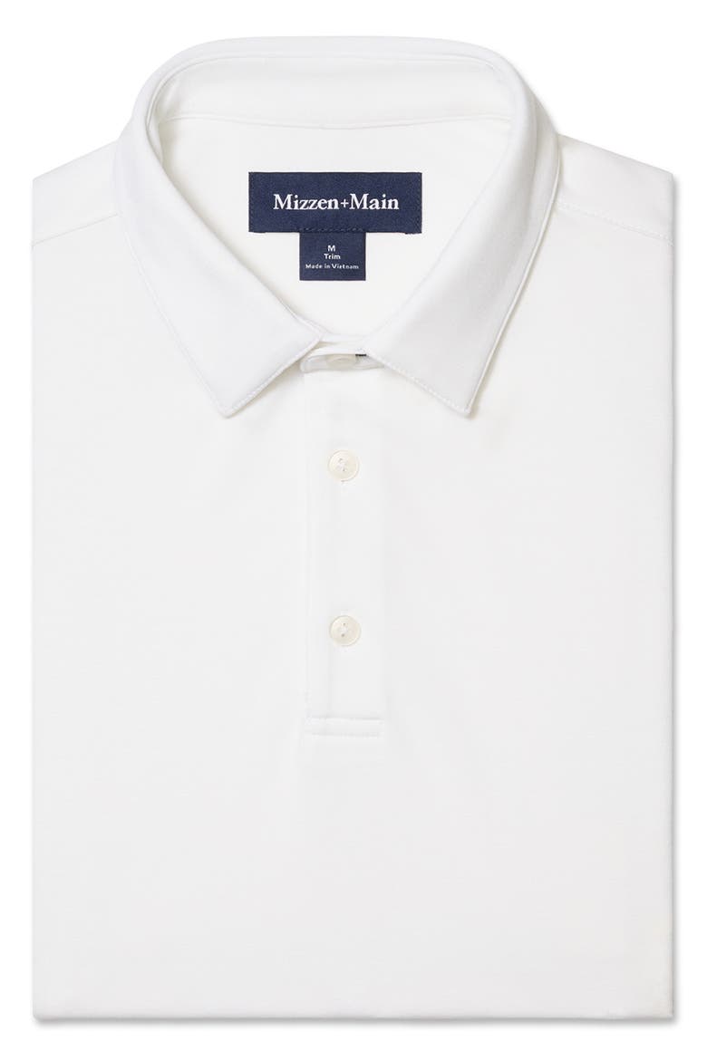 Kent Solid Polo, Alternate, color, WHITE