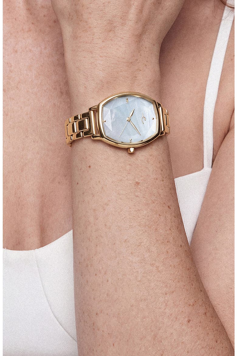 Classic Triple Link Watch, Alternate, color, SEAFOAM MOP AND GOLD