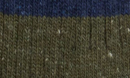 Barbour Houghton Stripe Wool Blend Socks In Brown