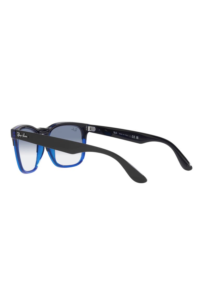 Steve 54mm Square Sunglasses, Alternate, color, CLEAR/ BLUE