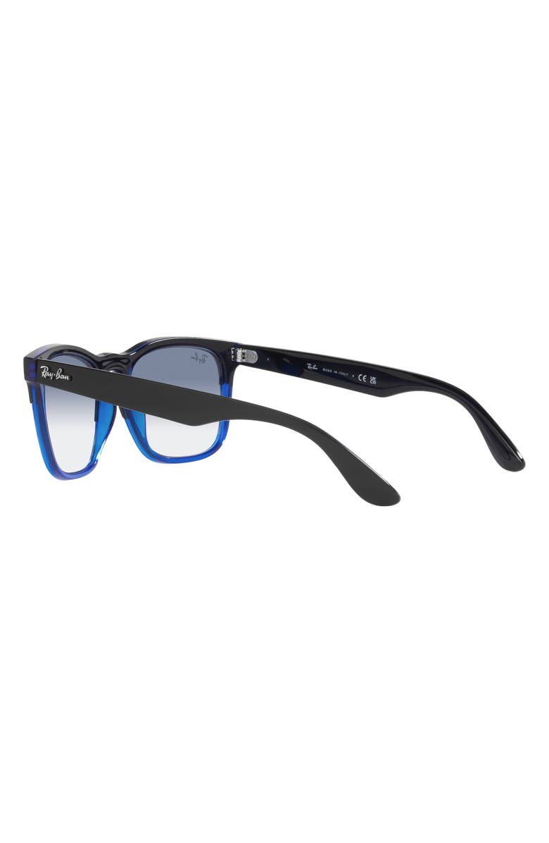 Ray-Ban Steve 54mm Square Sunglasses, Alternate, color, Clear/ Blue