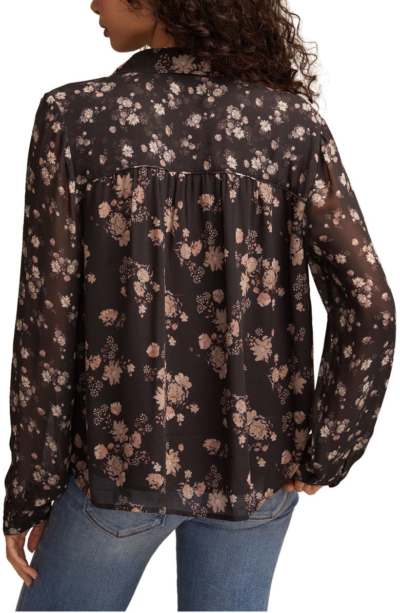 Lucky Brand Floral Button-Up Shirt, Alternate, color, Black Multi Combo