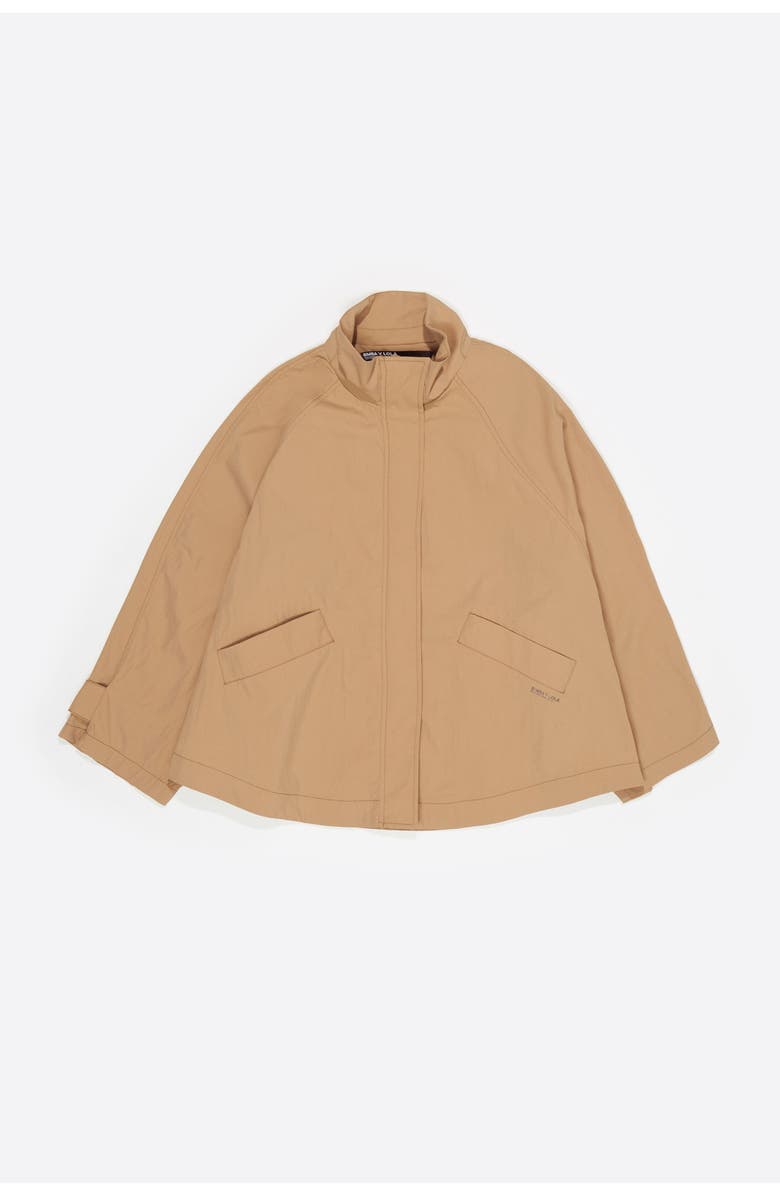 Bimba y Lola Fluid High Neck Trench, Alternate, color, Camel
