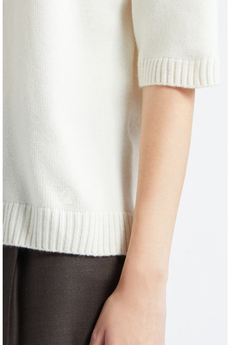 Dara Elbow Sleeve Cashmere Sweater, Alternate, color, IVORY