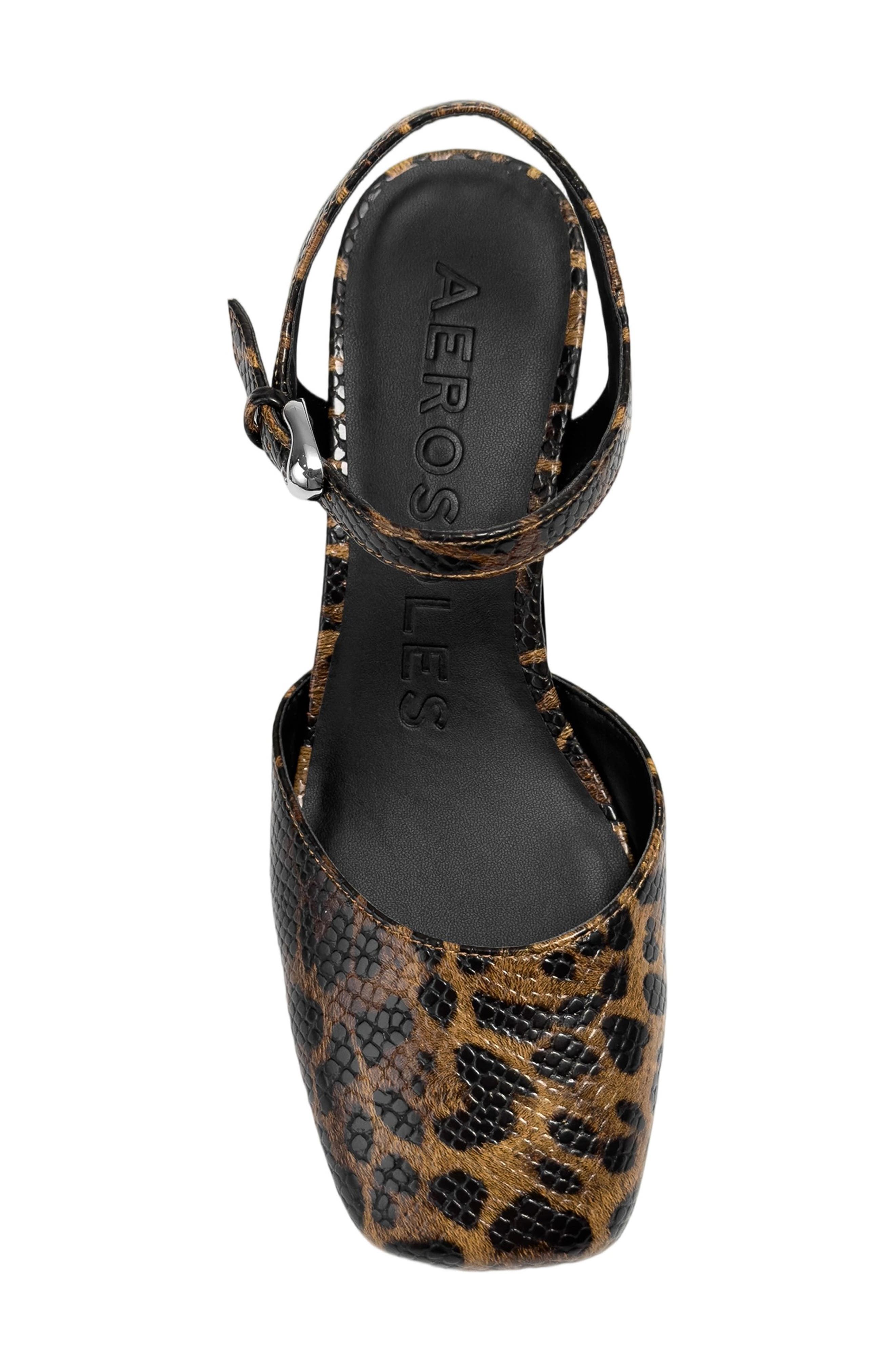 Aerosoles Senna Ankle Strap Platform Pump, Alternate, color, Jaguar Print