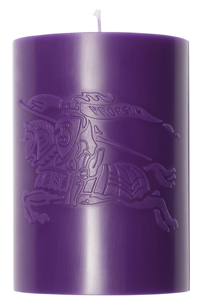 EKD Candle with Plate, Alternate, color, RIBBON PURPLE
