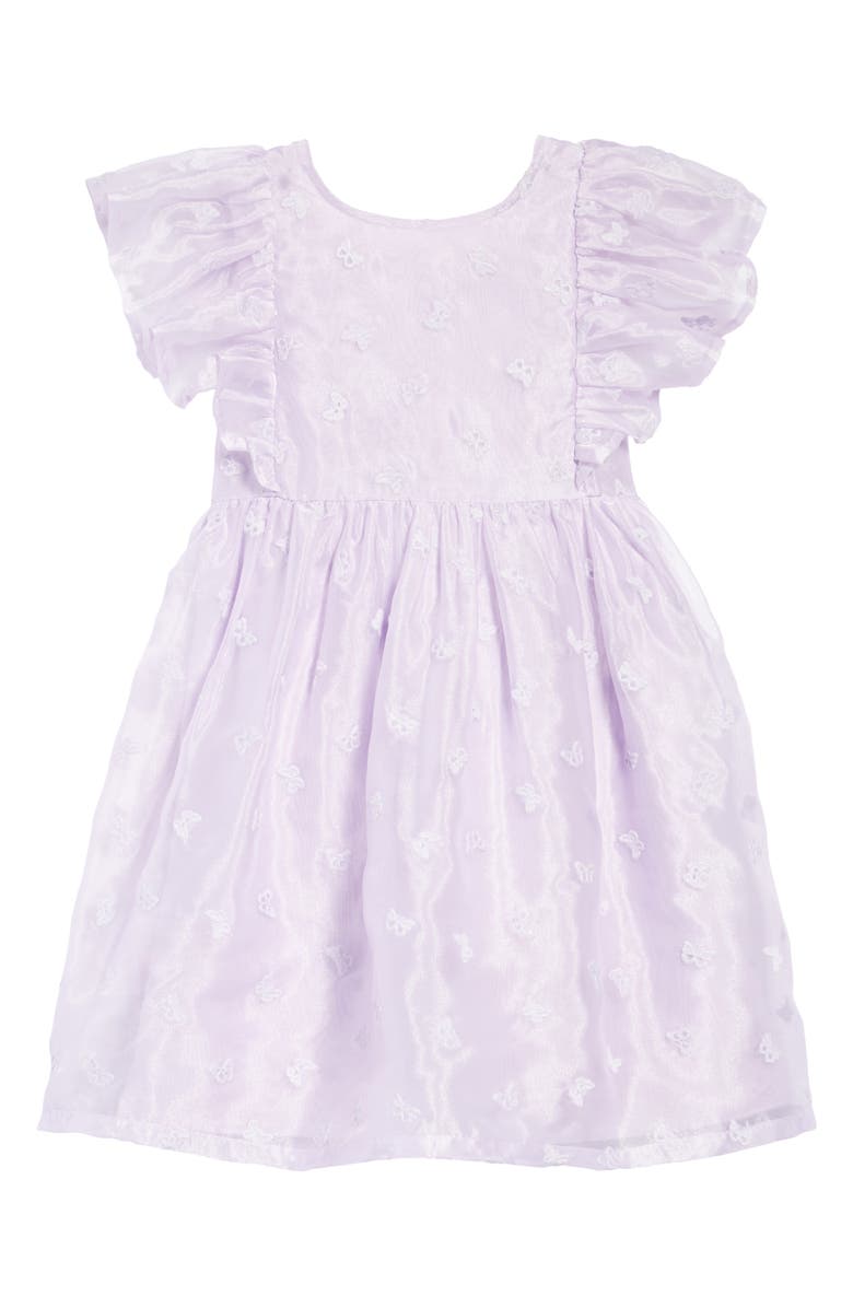 Nordstrom Kids' Embroidered Mesh Dress, Main, color,