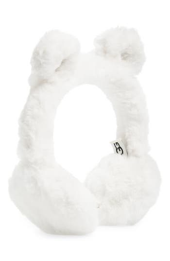 Ugg ® Faux Fur Earmuffs In White