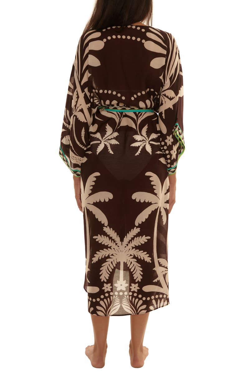 Trina Turk Syros Cover-Up Wrap, Alternate, color, Brown Multi