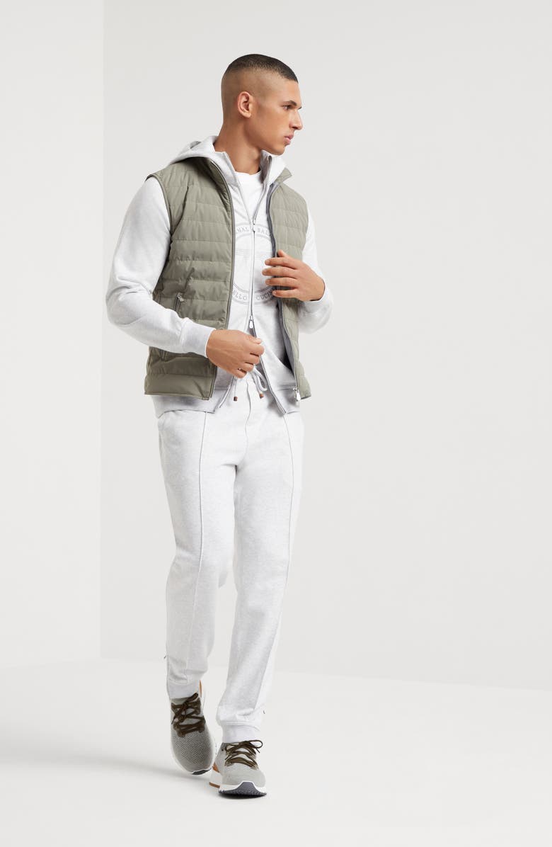 Brunello Cucinelli T-shirt with faux-layering, Alternate, color,