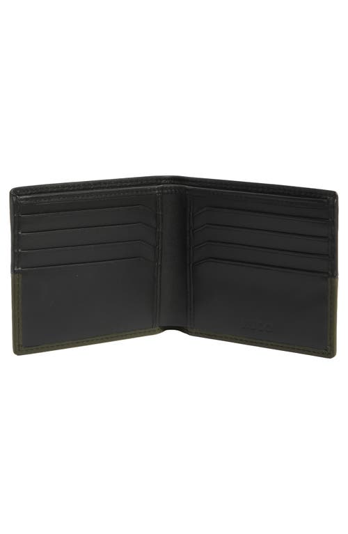 Hugo Boss Boss Mett Leather Bifold Wallet In Black
